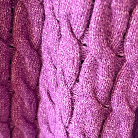 Lane Bryant Purple Cable Knit Sweater - Picture 4 of 6